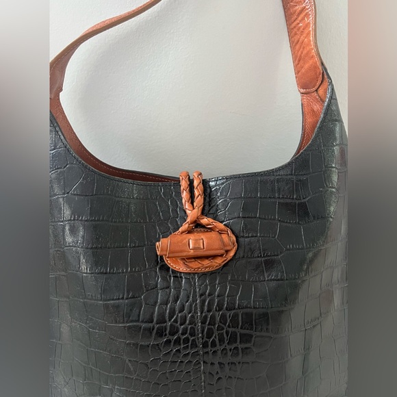 Eric Javits Leather Shoulder Bag - Picture 11 of 14